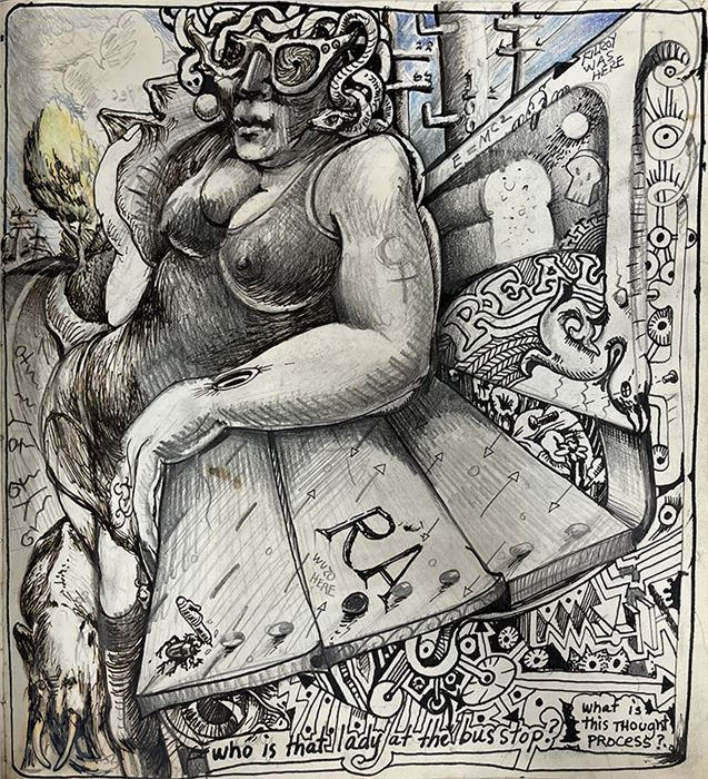 Charles Winans, Gold Sketchbook, Collection of Cindy Reed